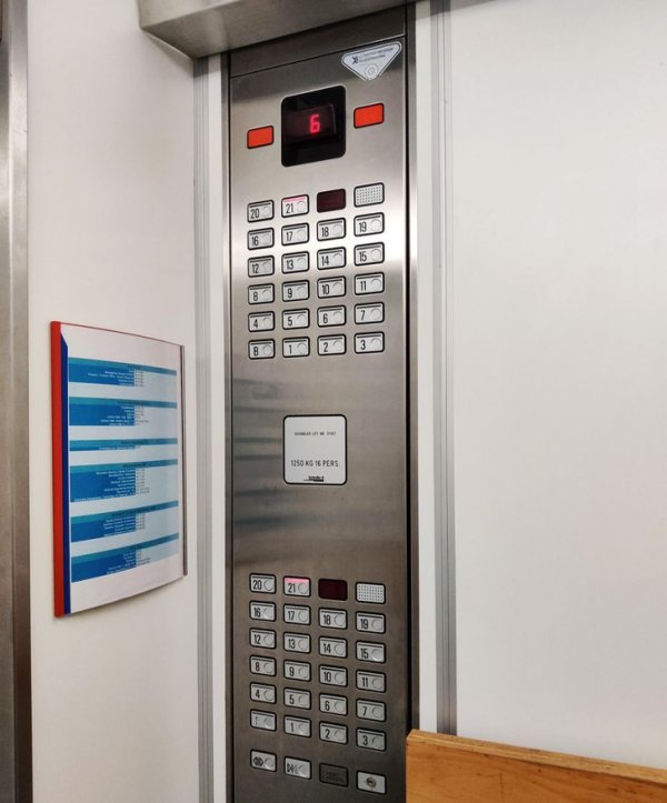 Голландцы — самые высокие люди на Земле. Поэтому в Нидерландах есть лифты с кнопками для высоких и низких людей