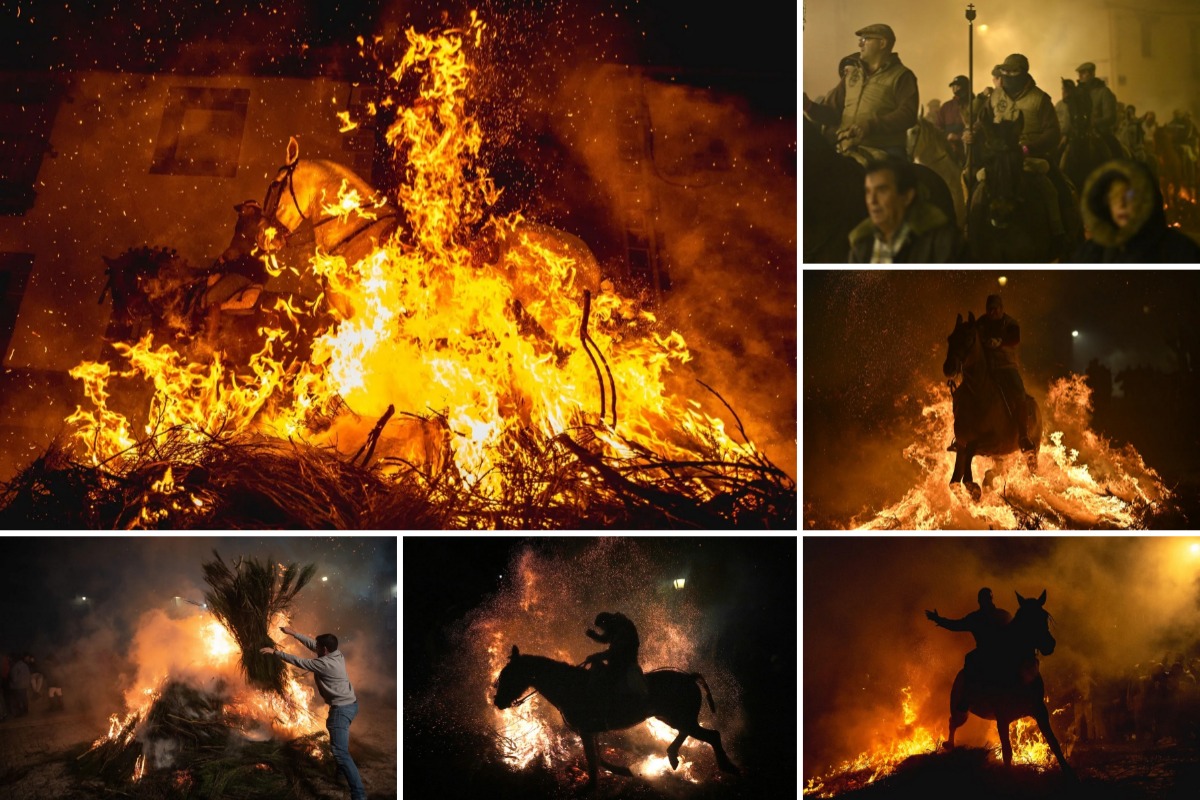 Зажигательный фестиваль Las Luminarias в испанской деревне