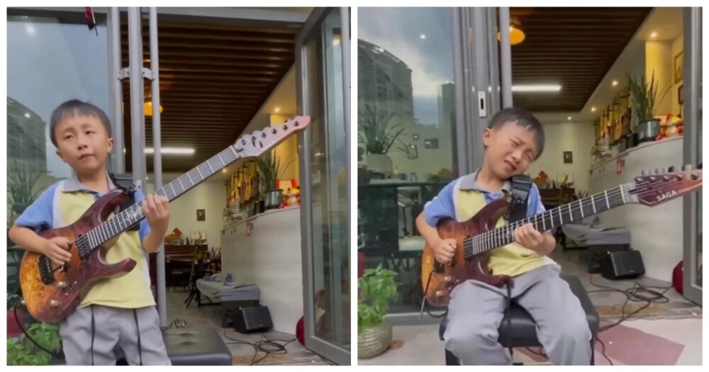 Талантливый 9-летний гитарист