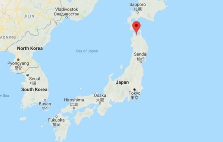 Японский город Аомори. Аомори на карте. Источник изображения: travelask.ru. Фото.