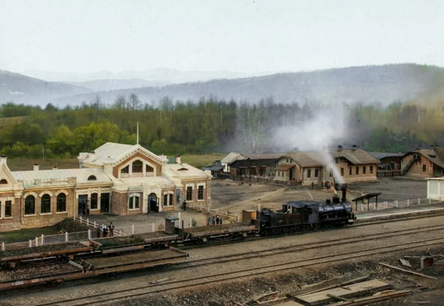 Станция Хадыженская, 1914 год.