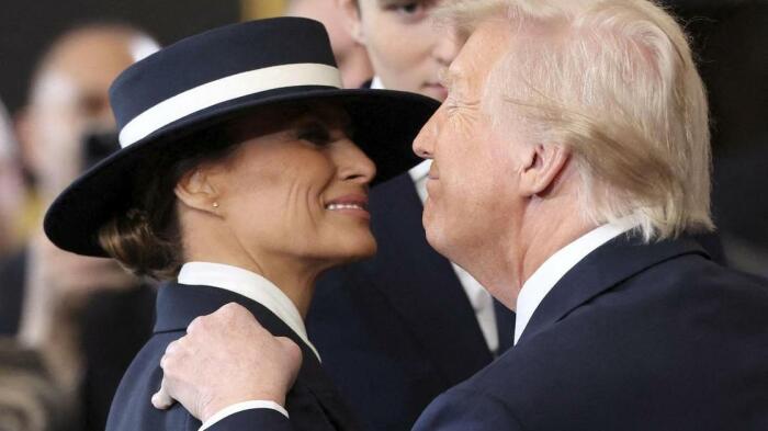 Дональд Трамп и Мелания Трамп на инаугурации, 20 января 2025 года. / Фото: marieclaire.ru Дональд Трамп и Мелания Трамп на инаугурации, 20 января 2025 года. / Фото: marieclaire.ru