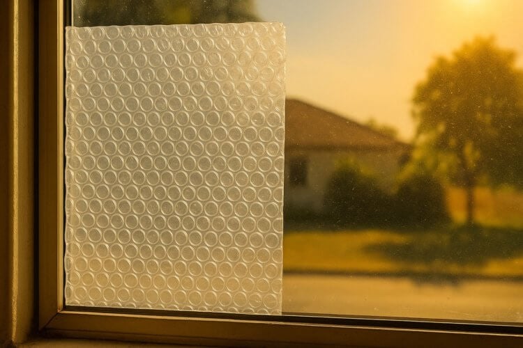 Как охладить квартиру летом. Также пузырчатая пленка может спасти от жары. Фото.