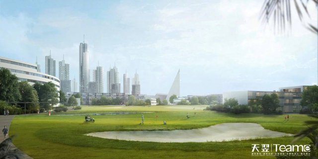 Насыпной остров с небоскребами в Сочи