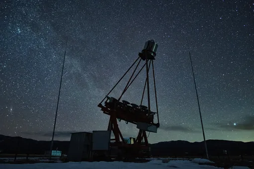 Телескоп TAIGA-IACT за работой