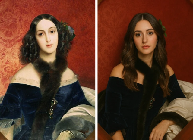 Карл Брюллов, «Портрет М. А. Бек»