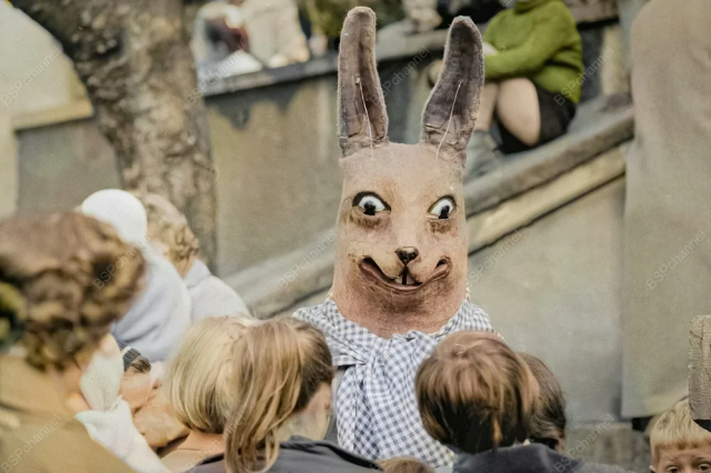 Пасхальный кролик в Унтерзене, 1957 год.