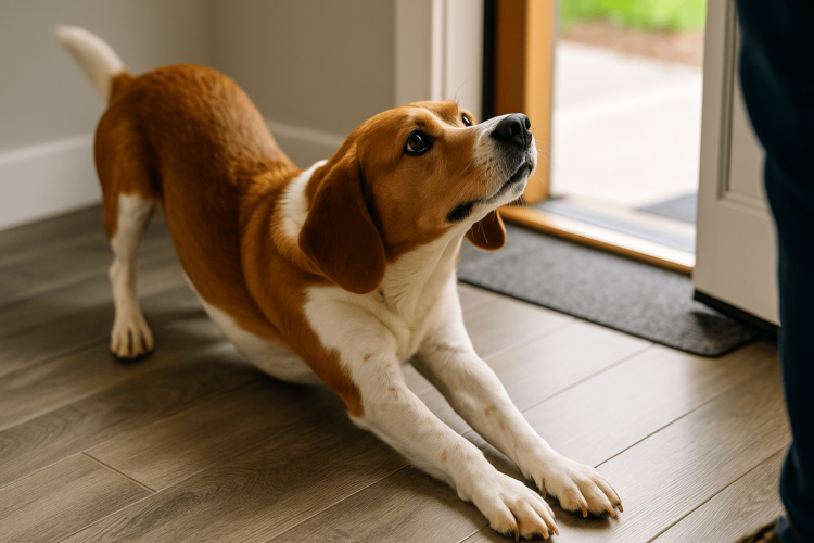 Почему собака потягивается при встрече? Вот что она на самом деле говорит вам. Собака тянется при встрече? Учимся читать собачий язык тела. Фото.