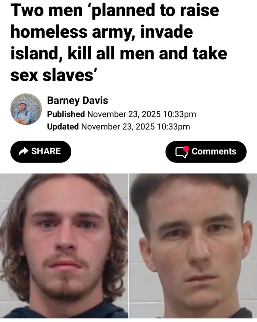 Два американца решили собрать армию бомжей и захватить остров у берегов Гаити — всех мужчин хотели убить, а женщин и детей превратить в секс-рабов