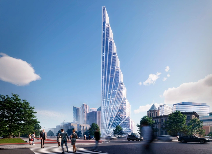 В Москве строят 65-этажный небоскреб в виде ангельских крыльев. Посмотрите, как он будет выглядеть | Источник: «Стройки — и точка» / T.me