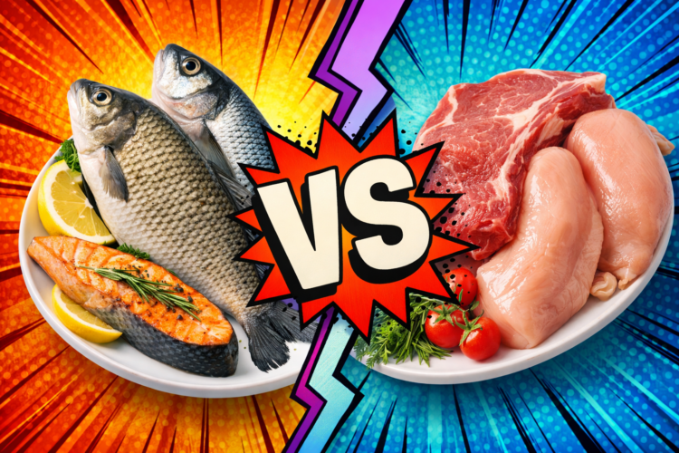 Рыба или мясо: что полезнее есть и можно ли заменить одно другим. Что полезнее есть каждый день — рыбу или мясо? И что выбрать, если вы следите за сердцем и весом? Рыба или мясо: что полезнее есть и можно ли заменить одно другим. Что полезнее есть каждый день — рыбу или мясо? И что выбрать, если вы следите за сердцем и весом? Фото.
