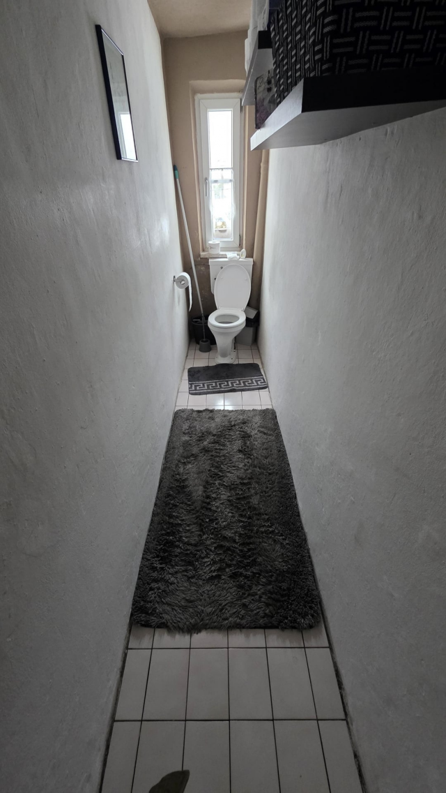 Тут непонятно, что хуже: планировка комнаты или кривой унитаз?