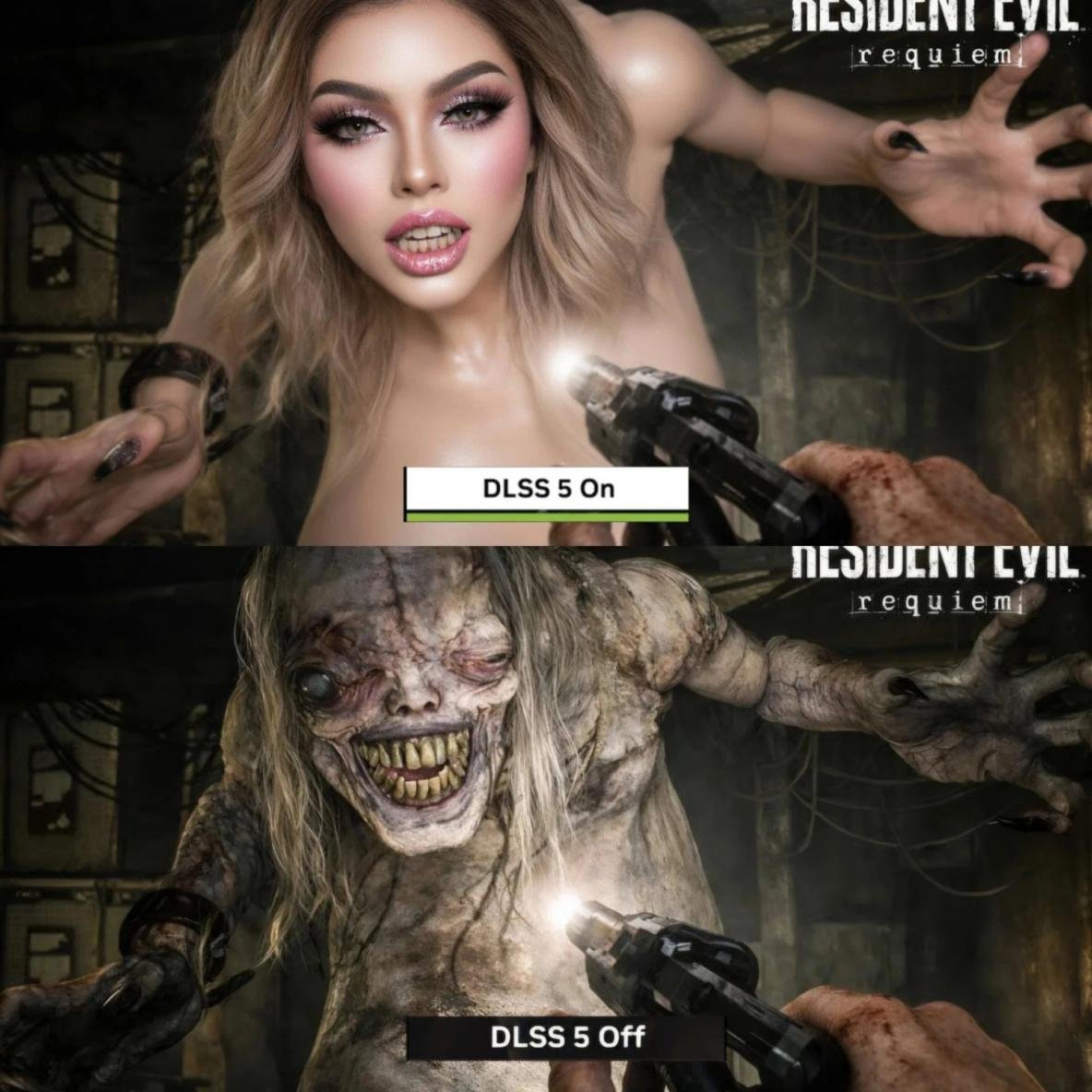 В соцсетях массово раскритиковали DLSS 5 от Nvidia за то, что ИИ бьютифицирует и перерисовывает персонажей, а не просто улучшает графику.