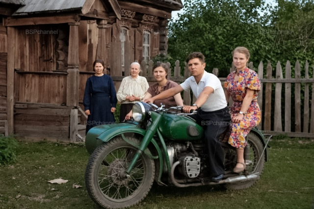 Жители села Акшуат Ульяновской области, 1960-е.