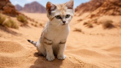 Барханный кот: единственный в мире, который лает как собака