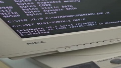 Запуск defrag в MS-DOS... как же это было залипательно