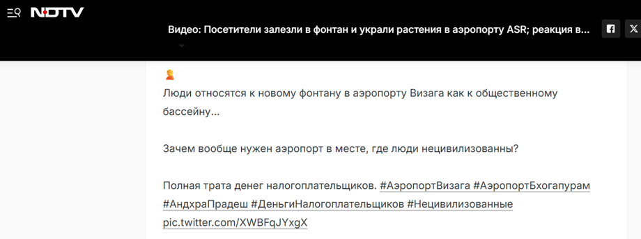 Стащили все, что росло: открытие элитного индийского аэропорта закончилось погромом