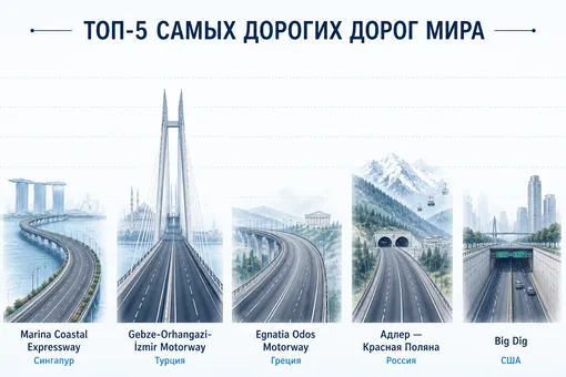 На них потрачены миллиарды: самые дорогие автомобильные дороги мира — в одной инфографике