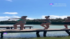 Синхронное плавание, которое явно не ждали увидеть на этом пруду